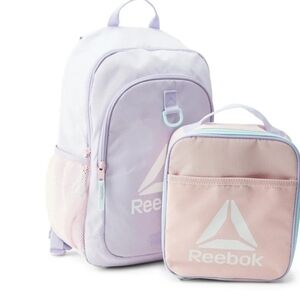 Reebok Charlie Backpack/Bookbag & Lunchbox New